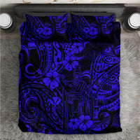 Hawaii King Kamehameha Bedding Set Polynesian Pattern Navy Blue Version - Wonder Print Shop