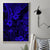 Hawaii King Kamehameha Canvas Wall Art Polynesian Pattern Navy Blue Version - Wonder Print Shop