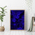 Hawaii King Kamehameha Canvas Wall Art Polynesian Pattern Navy Blue Version - Wonder Print Shop