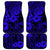 Hawaii King Kamehameha Car Mats Polynesian Pattern Navy Blue Version - Wonder Print Shop