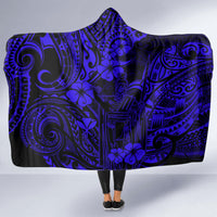 hawaii-king-kamehameha-hooded-blanket-polynesian-pattern-navy-blue-version