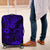 Hawaii King Kamehameha Luggage Cover Polynesian Pattern Navy Blue Version - Wonder Print Shop