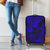 Hawaii King Kamehameha Luggage Cover Polynesian Pattern Navy Blue Version - Wonder Print Shop