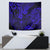 Hawaii King Kamehameha Tapestry Polynesian Pattern Navy Blue Version - Wonder Print Shop