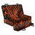 Hawaii King Kamehameha Back Car Seat Cover Polynesian Pattern Orange Version - Wonder Print Shop