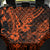 Hawaii King Kamehameha Back Car Seat Cover Polynesian Pattern Orange Version - Wonder Print Shop