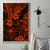 Hawaii King Kamehameha Canvas Wall Art Polynesian Pattern Orange Version - Wonder Print Shop