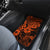 Hawaii King Kamehameha Car Mats Polynesian Pattern Orange Version - Wonder Print Shop