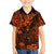 Hawaii King Kamehameha Kid Hawaiian Shirt Polynesian Pattern Orange Version - Wonder Print Shop