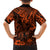 Hawaii King Kamehameha Kid Hawaiian Shirt Polynesian Pattern Orange Version - Wonder Print Shop