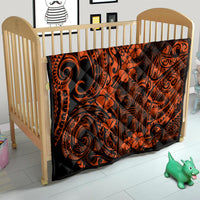 Hawaii King Kamehameha Quilt Polynesian Pattern Orange Version - Wonder Print Shop