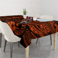 Hawaii King Kamehameha Tablecloth Polynesian Pattern Orange Version - Wonder Print Shop