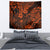 Hawaii King Kamehameha Tapestry Polynesian Pattern Orange Version - Wonder Print Shop