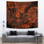 Hawaii King Kamehameha Tapestry Polynesian Pattern Orange Version - Wonder Print Shop