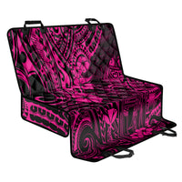 Hawaii King Kamehameha Back Car Seat Cover Polynesian Pattern Pink Version - Wonder Print Shop