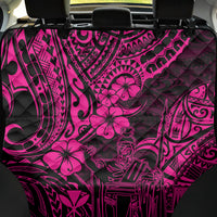 Hawaii King Kamehameha Back Car Seat Cover Polynesian Pattern Pink Version - Wonder Print Shop