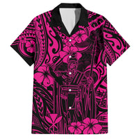 Hawaii King Kamehameha Hawaiian Shirt Polynesian Pattern Pink Version - Wonder Print Shop