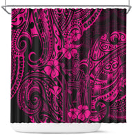 hawaii-king-kamehameha-shower-curtain-polynesian-pattern-pink-version