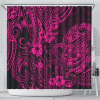 hawaii-king-kamehameha-shower-curtain-polynesian-pattern-pink-version