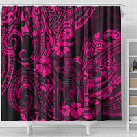 hawaii-king-kamehameha-shower-curtain-polynesian-pattern-pink-version
