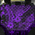 Hawaii King Kamehameha Back Car Seat Cover Polynesian Pattern Purple Version - Wonder Print Shop