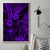 Hawaii King Kamehameha Canvas Wall Art Polynesian Pattern Purple Version - Wonder Print Shop