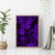 Hawaii King Kamehameha Canvas Wall Art Polynesian Pattern Purple Version - Wonder Print Shop