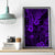 Hawaii King Kamehameha Canvas Wall Art Polynesian Pattern Purple Version - Wonder Print Shop