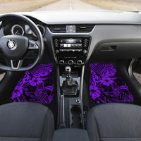 Hawaii King Kamehameha Car Mats Polynesian Pattern Purple Version - Wonder Print Shop