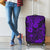 Hawaii King Kamehameha Luggage Cover Polynesian Pattern Purple Version - Wonder Print Shop