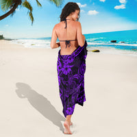 Hawaii King Kamehameha Sarong Polynesian Pattern Purple Version - Wonder Print Shop