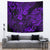Hawaii King Kamehameha Tapestry Polynesian Pattern Purple Version - Wonder Print Shop
