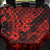 Hawaii King Kamehameha Back Car Seat Cover Polynesian Pattern Red Version - Wonder Print Shop