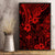 Hawaii King Kamehameha Canvas Wall Art Polynesian Pattern Red Version - Wonder Print Shop