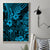 Hawaii King Kamehameha Canvas Wall Art Polynesian Pattern Sky Blue Version - Wonder Print Shop