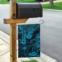 Hawaii King Kamehameha Garden Flag Polynesian Pattern Sky Blue Version - Wonder Print Shop