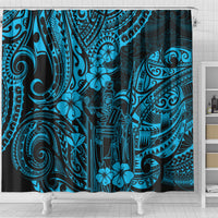 hawaii-king-kamehameha-shower-curtain-polynesian-pattern-sky-blue-version