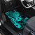 Hawaii King Kamehameha Car Mats Polynesian Pattern Turquoise Version - Wonder Print Shop