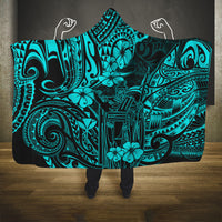 hawaii-king-kamehameha-hooded-blanket-polynesian-pattern-turquoise-version