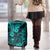 Hawaii King Kamehameha Luggage Cover Polynesian Pattern Turquoise Version - Wonder Print Shop