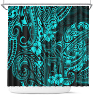 hawaii-king-kamehameha-shower-curtain-polynesian-pattern-turquoise-version