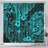 hawaii-king-kamehameha-shower-curtain-polynesian-pattern-turquoise-version