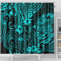 hawaii-king-kamehameha-shower-curtain-polynesian-pattern-turquoise-version