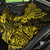 Hawaii King Kamehameha Back Car Seat Cover Polynesian Pattern Yellow Version - Wonder Print Shop