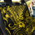 Hawaii King Kamehameha Back Car Seat Cover Polynesian Pattern Yellow Version - Wonder Print Shop