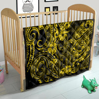 Hawaii King Kamehameha Quilt Polynesian Pattern Yellow Version - Wonder Print Shop