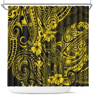 hawaii-king-kamehameha-shower-curtain-polynesian-pattern-yellow-version