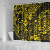 hawaii-king-kamehameha-shower-curtain-polynesian-pattern-yellow-version