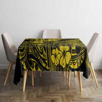 Hawaii King Kamehameha Tablecloth Polynesian Pattern Yellow Version - Wonder Print Shop