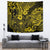 Hawaii King Kamehameha Tapestry Polynesian Pattern Yellow Version - Wonder Print Shop